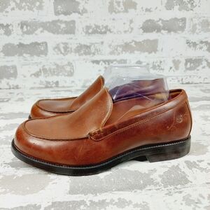 Timberland Brown Leather Slip On Casual Y2K Classic Academia Loafers W37